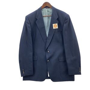 VTG Jack Nicklaus Golden Bear Blazer Mens 46L Navy Blue Hart Schaffner Marx Golf